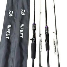 Cần Daiwa IINFEET chính hãng .chuyên lure có máy đứng và máy ngang .