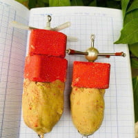 Lò xo câu cá Mè.kết hợp 2 trong 1 cả gạch và khoai.hàng gia công chắc chắn đúng kĩ thuật. Câu hiệu quả.