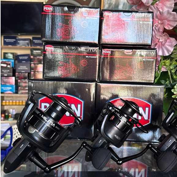 Máy PENN MILITIA chính hãng mẫu mới .Dòng máy bạo lực kháng mặn .chuyên câu cá lớn